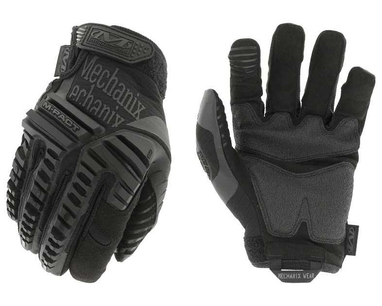 Mechanix Wear: M-Pact Covert Tactical Gloves with Secure Fit, Touchscreen Capable Safety Gloves for Men, Work Gloves with Impact Protection and Vibration Absorption (Black, Large)