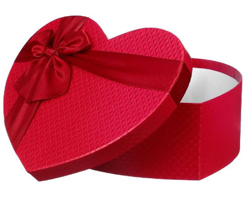 Empty Heart Shaped Box: Present Decorative Boxes with Lids - Gift for Mother's Day, Wedding, Bridal Shower, Anniversary, Birthday Party Goodie Boxes (9x7.8x3.5 in)