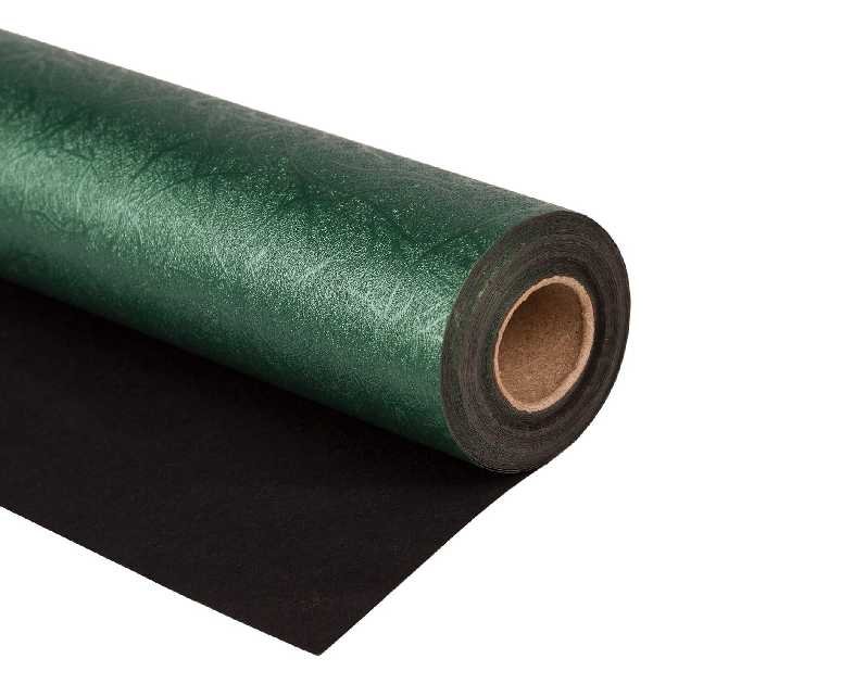 WRAPAHOLIC Green Wrapping Paper Roll - Mini Roll - 17 Inch x 16.5 Feet - Reversible Green and Black for Christmas, Birthday, Wedding, Baby Shower