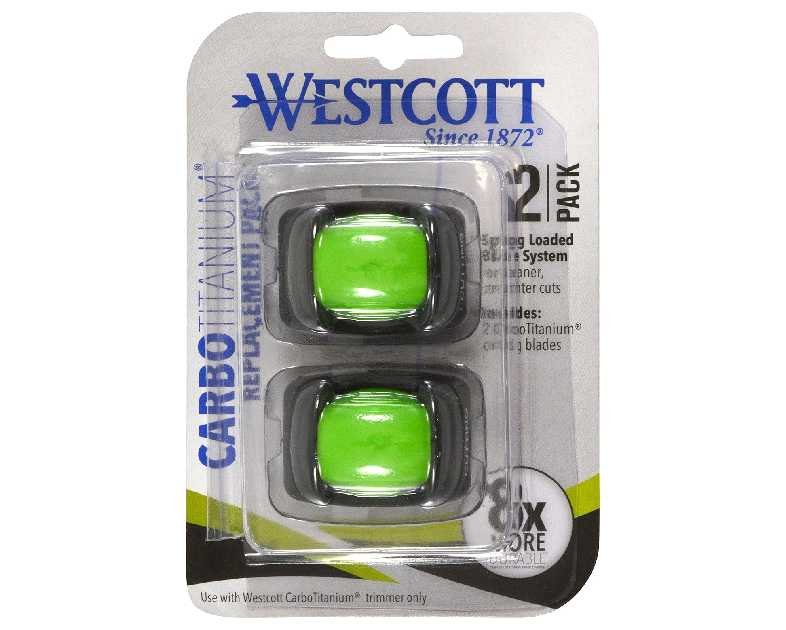 Westcott 16854 Paper Cutter Blade Replacement Set for CarboTitanium Bonded Trimmer, 2 Pack
