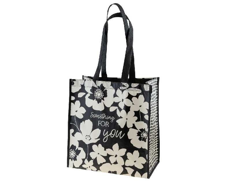 Karma Reusable Gift Bags - Tote Bag and Gift Bag with Handles - Perfect for Birthday Gifts and Party Bags RPET 1 Ink Floral Large