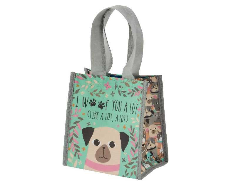 Karma Reusable Gift Bags - Tote Bag and Gift Bag with Handles - Perfect for Birthday Gifts and Party Bags RPET 1 Dog Small