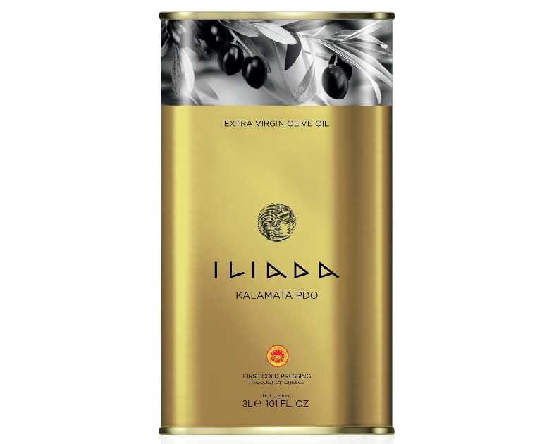 Iliada Kalamata PDO Extra Virgin Olive Oil, 3Lt | Multi-Awarded | Single Region 100% Greek | Monovarietal Koroneiki | Cold Press | Polyphenol Rich | Chef's Favorite
