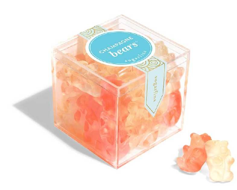 Sugarfina Champagne Bears Small Candy Cube, Gummy Bear, 3.9oz, 1 Count