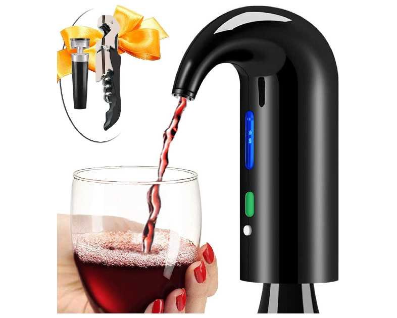 Wine Aerator Electric Wine Decanter Best Sellers One Touch Red -White Wine Accessories Aeration Work with Wine Opener for Beginner Enthusiast - Spout Pourer - wine preserver