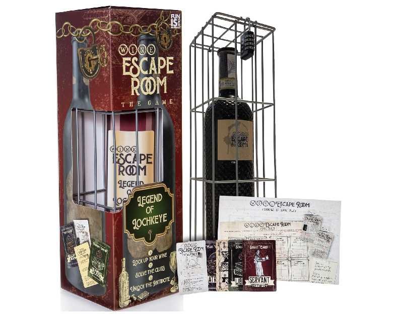 Boxer Gifts Escape Room Game - Wine Bottle Puzzle Box for Adults - Unusual Gifts for Men & Women