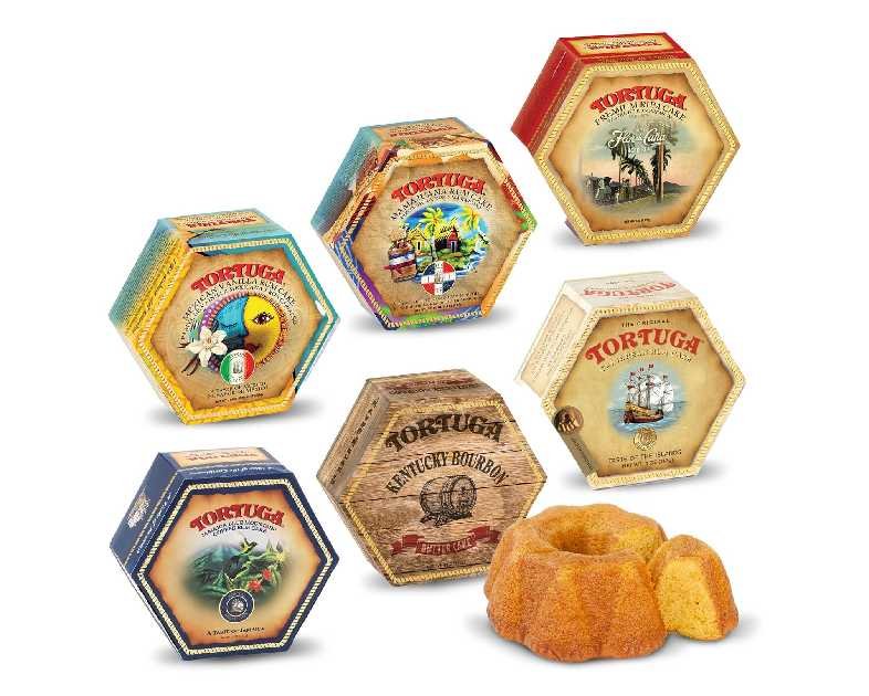 TORTUGA Provenance Rum Cake Variety Pack – 4 oz. - 6 Pack - The Perfect Premium Gourmet Gift for Stocking Stuffers, Gift Baskets, and Christmas Gifts - Great Mini Cakes for Delivery