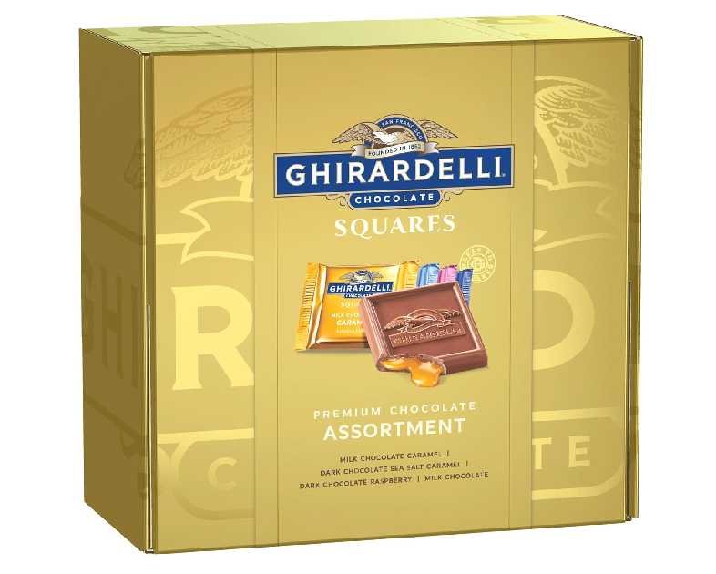 GHIRARDELLI Premium Chocolate Assortment SQUARES Gift Box, 29.6 oz