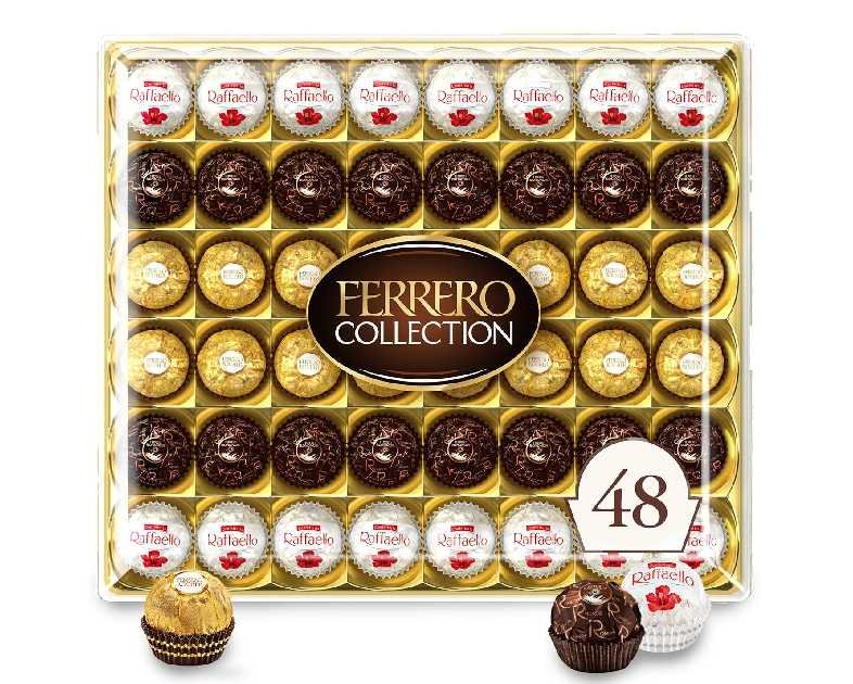 Ferrero Collection, 48 Count, Premium Gourmet Assorted Hazelnut Milk Chocolate, Dark Chocolate and Coconut, 18.2 oz