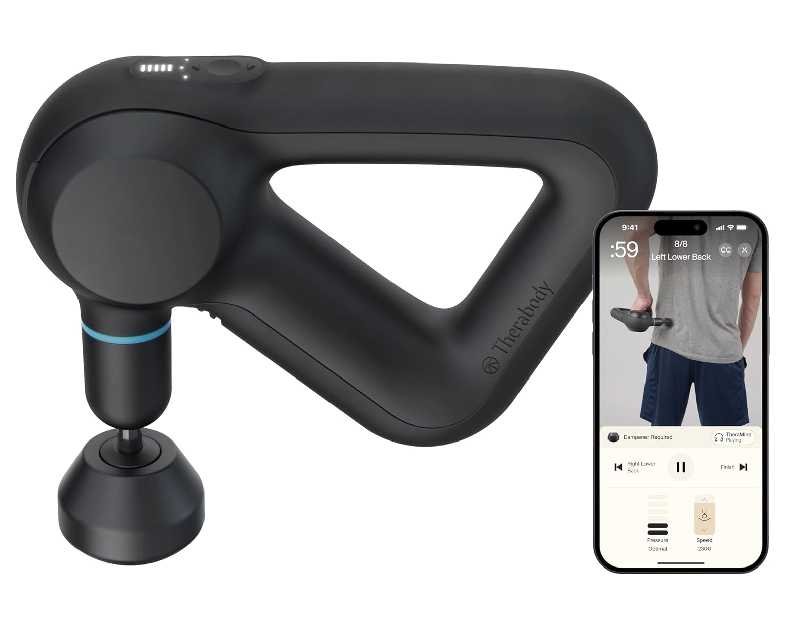 TheraGun Therabody Prime (5th Generation) - Deep Tissue Percussion Therapy Massage Gun - Bluetooth Enabled, Personal Massager for Pain Relief in Neck, Back, Leg, Shoulder and Body (Black)