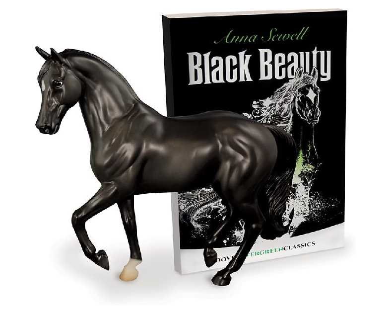 Breyer Classics Black Beauty Horse and Book Set (1:12 Scale), 8 years and up