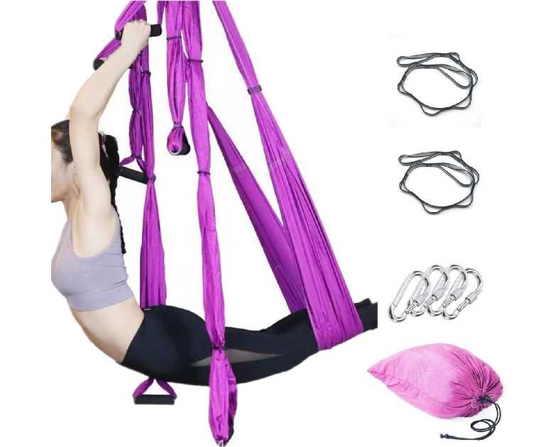 Aerial Yoga Swing Set, Ultra Strong Hammock Trapeze Extension, Antigravity Ceiling Hanging Sling Inversion Exercises