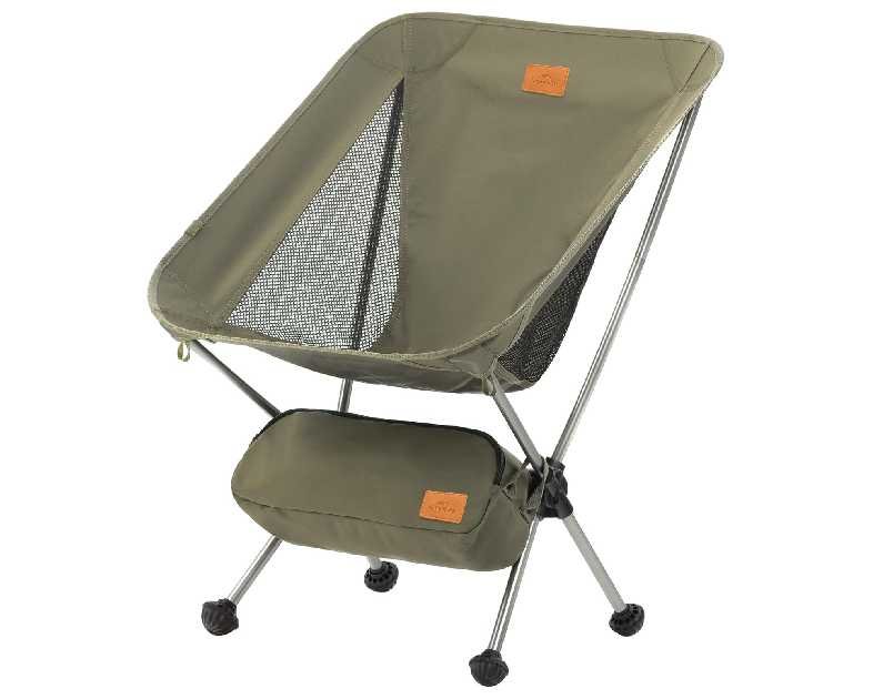 Naturehike YL08 Ultralight Camping Chair, 2.38 LBS Portable Backpacking Chair with Anti-Sinking Feet, Lightweight Compact Folding Hiking Camp Chair