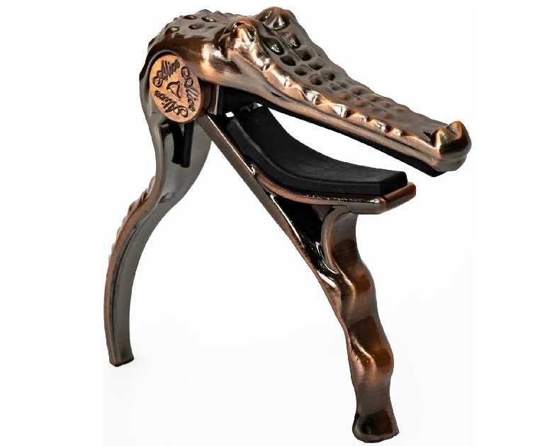 Alice Guitar Capo for Acoustic and Electric Guitars - Alligator Shape Aluminum Alloy Acoustic Guitar Capo with Clamshell Package