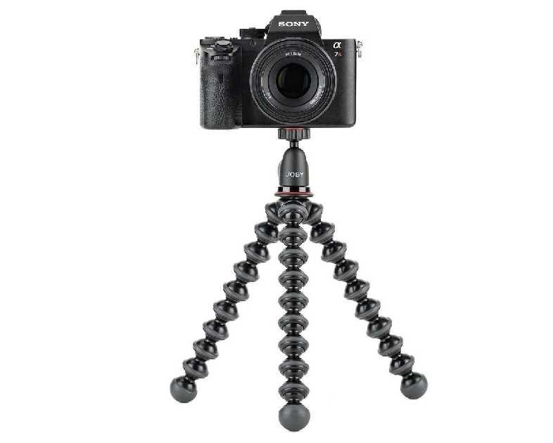 JOBY GorillaPod Compact Tripod Kit with Ballhead for Mirrorless Cameras up to 2.2 lbs. Black/Charcoal.