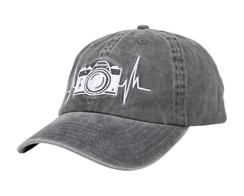 InnoBeta Photographer Gifts Cap for Women, Men - Camera - Adjustable Vintage Cotton Embroidered Hat - Photography Gift