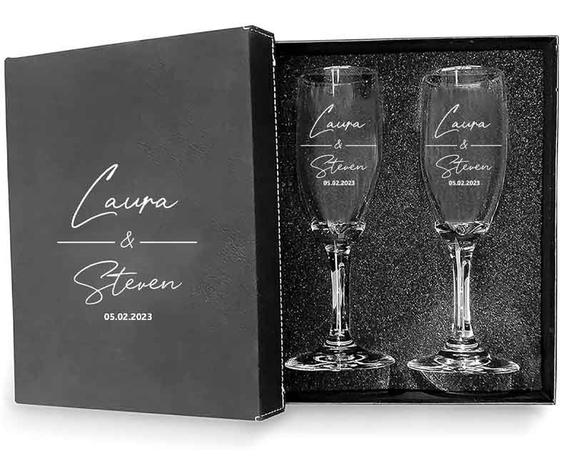 Champagne Flutes, Set of 2