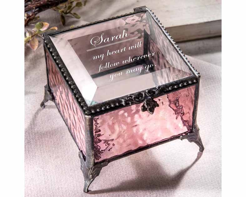 Personalized Jewelry Box with Message