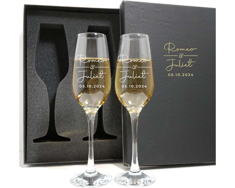 Personalized Champagne Flutes