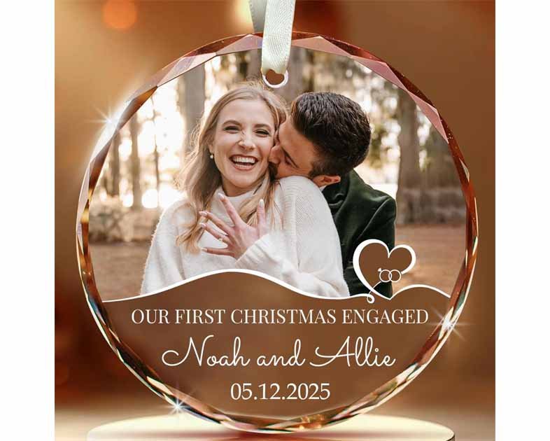First Christmas Engaged Ornament