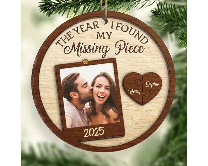 DOPTIKA The Year I Found My Missing Piece Ornament