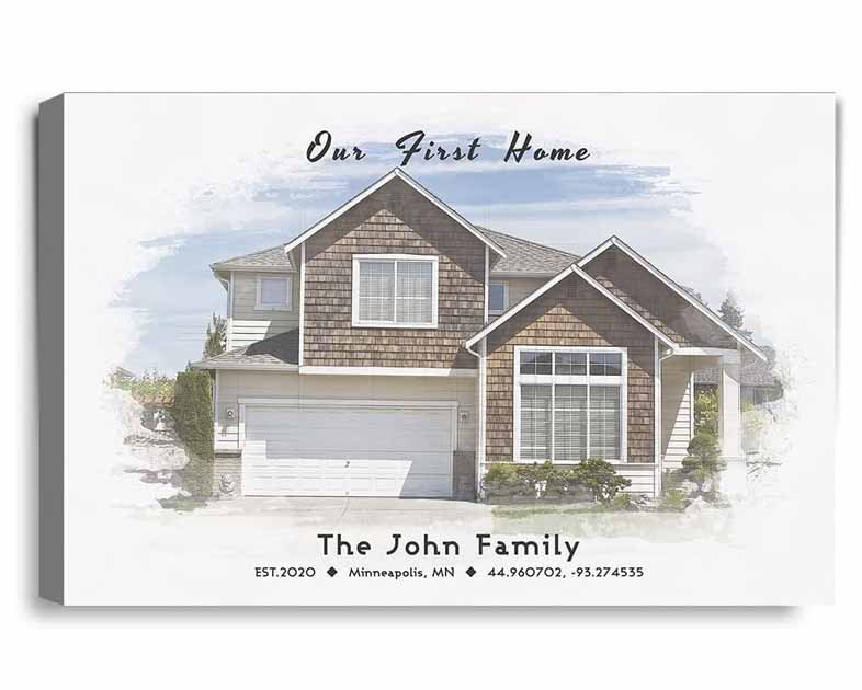 IPIC - Custom Watercolor House Portrait