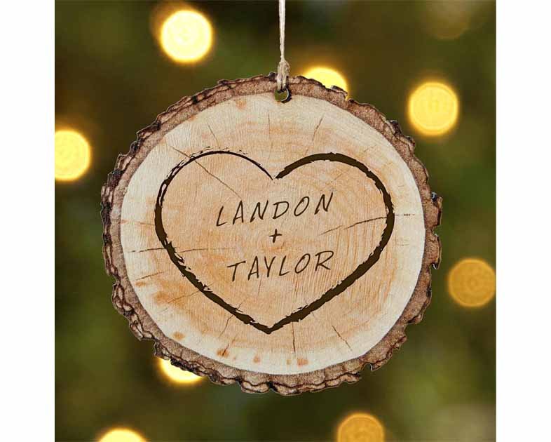 Let's Make Memories Personalized Christmas Ornament for Couples