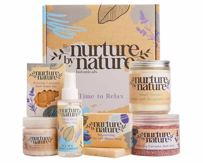 NURTURE BY NATURE Relax & Calm Christmas Gift Basket