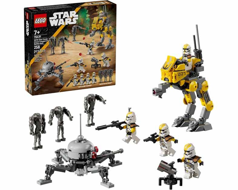 LEGO Star Wars 327th Star Corps Clone Troopers Battle Pack Building Toy