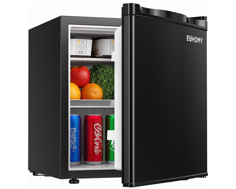 EUHOMY 1.7 Cu.Ft Mini Fridge with Freezer