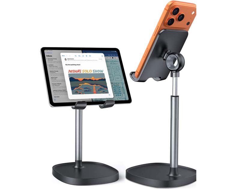 LISEN Cell Phone Stand Adjust for iPhone Phone Holder for Desk