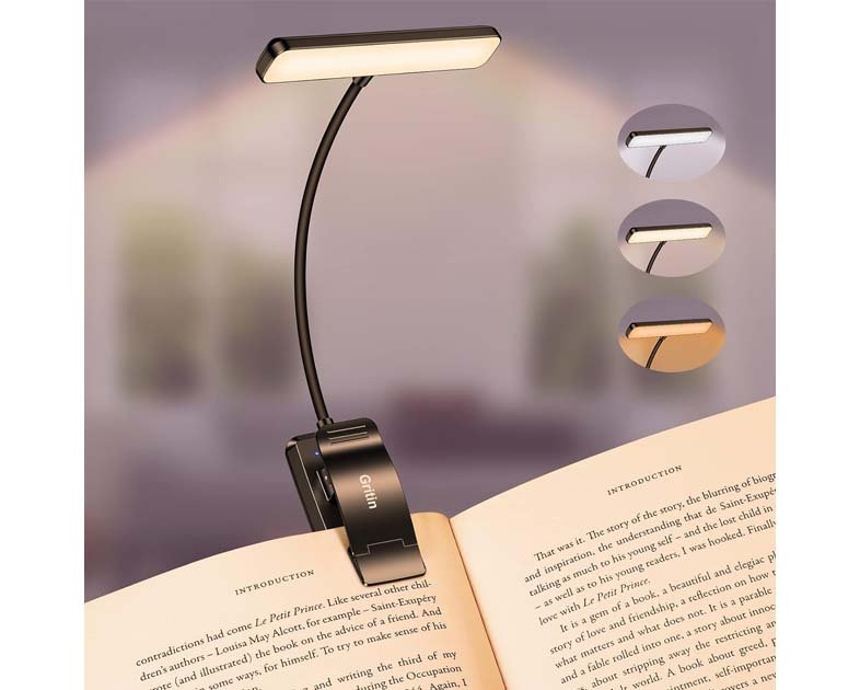 Gritin 19 LED Rechargeable Book Light for Reading