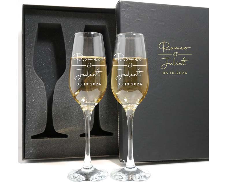 Personalized Champagne Flutes