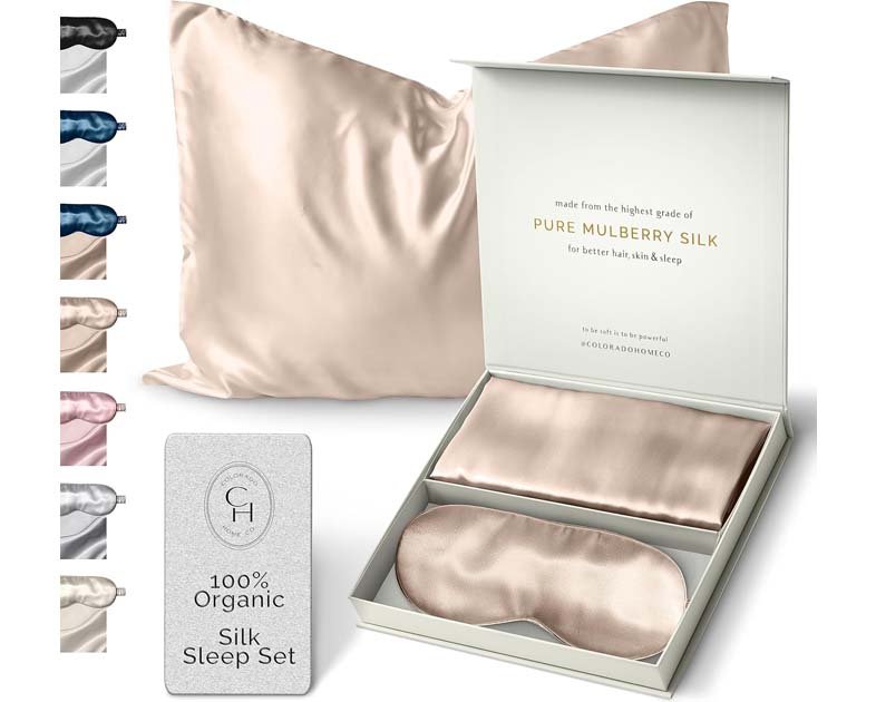 Colorado Home Co Silk Pillowcase for Hair and Skin