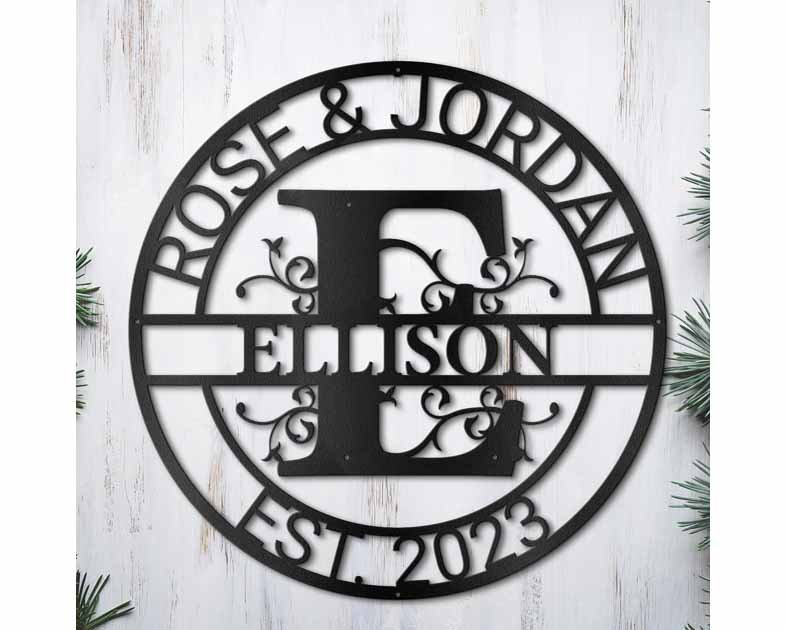 Personalized Metal Name Signs