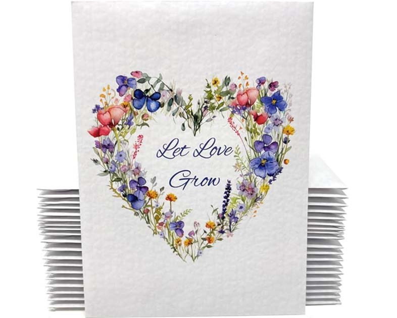 Let Love Grow Wildflower Seed Packets for Guests