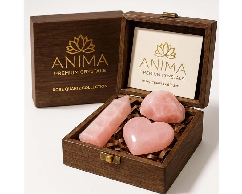 Anima Premium Rose Quartz Crystal Set for Love